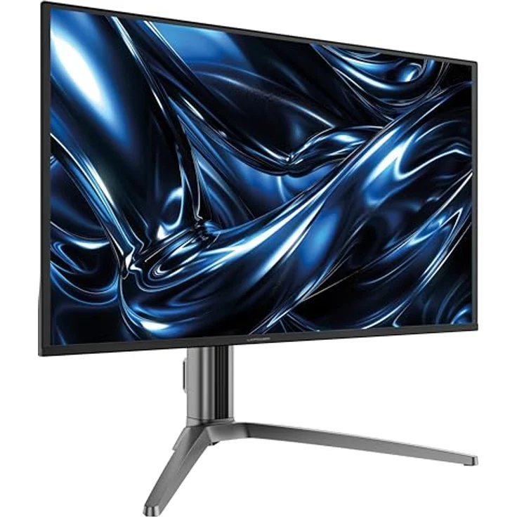 LC-POWER LC-M27UO – 26,5" QD-OLED 4K Gaming-Monitor, 240 Hz, 0,03 ms, HDMI 2.1, DisplayPort, KVM-Funktion, RGB-Beleuchtung, höhenverstellbar – Bild 2