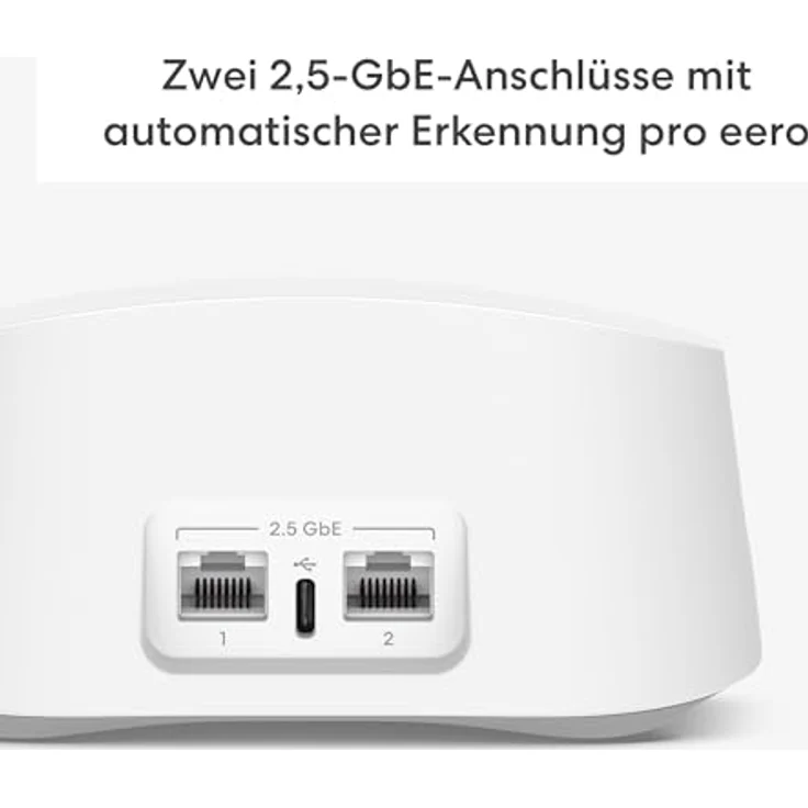 eero Dualband-Mesh-Wi-Fi-7-Router Amazon eero 7 (neueste Version) | Unterstützt Internet-Geschwindigkeiten von bis zu 2,5 Gbit/s | WLAN-Abdeckung bis zu 560 m² | 3er-Pack – Bild 2