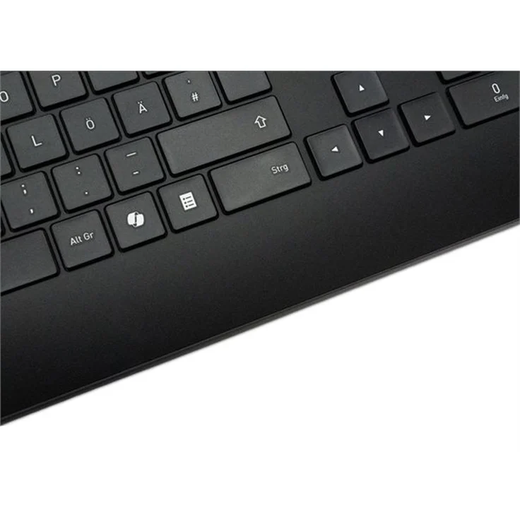 TERRA Keyboard 4000 Corded [DE] USB Black, kabelgebundene Tastatur mit 105 Tasten und Copilot-Key