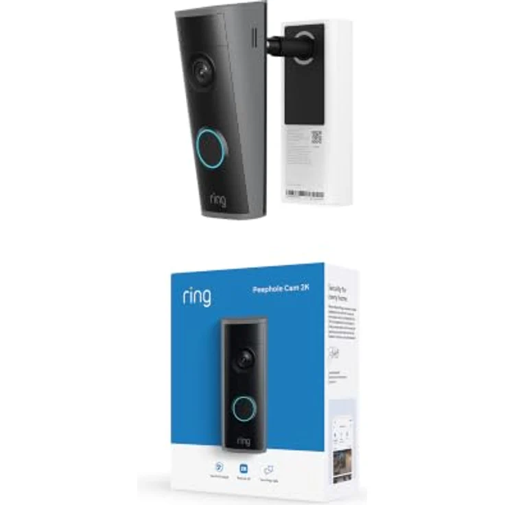 Ring Peephole Camera 2K, kabelloser Video-Türspion mit 6-fach-Zoom, für Türstärken 32,5–60 mm, selbstinstallierbar, ideal für Mieter – Bild 1