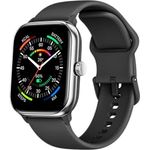 Beafon Watch 201, Black Silver Smartwatch mit Telefon-Funktion und Schrittzähler
