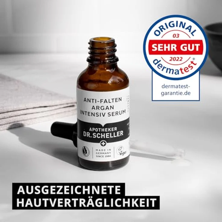 Dr. Scheller APOTHEKER Anti-Falten Argan Intensiv Serum, 30ml - vegan, zertifizierte Naturkosmetik – Bild 3