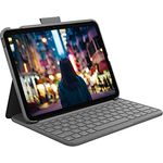 Logitech iPad (10. Generation) Tastatur-Case | Slim Folio mit integrierter kabelloser Tastatur (Grafit) - Spanish Layout - Preisvergleich