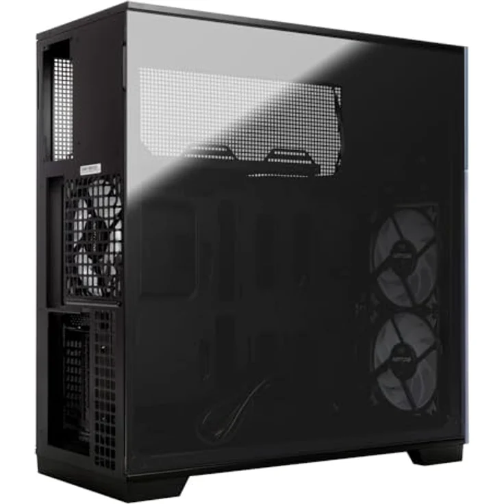 IN WIN F5 E-ATX Full Tower Computergehäuse mit gehärtetem Glas, Mesh-Panels und anpassbaren Frontblenden, schwarz – Bild 5