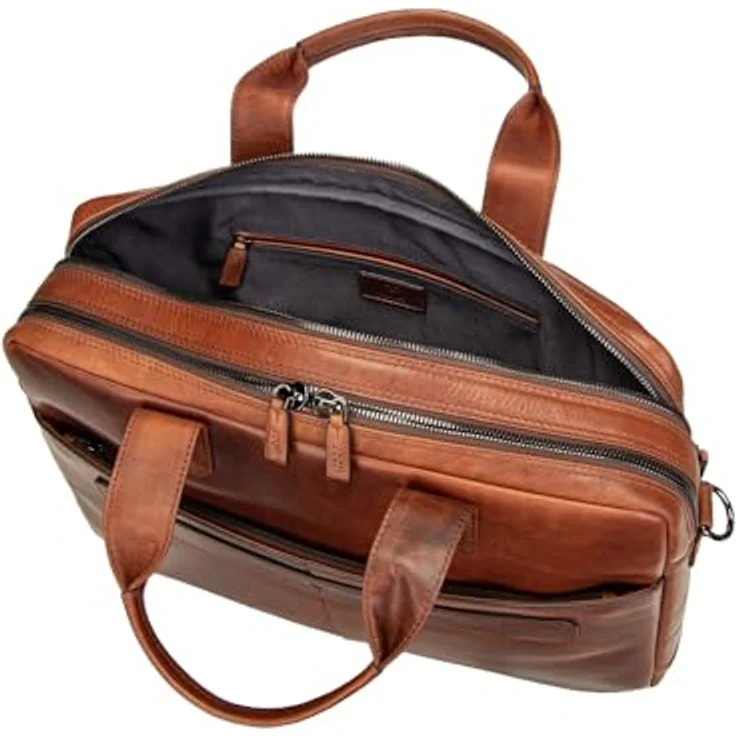 JOOP! Aktentasche Cerratano Pandion MHZ, Laptoptasche aus Leder, 40 x 28 x 10 cm, Coral, Herren – Bild 6