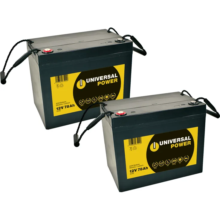 Ersatzakku für Meyra Optimus 2 Elektromobil  2 x UP 12-75C 12V 77Ah AGM Batterie zyklenfest