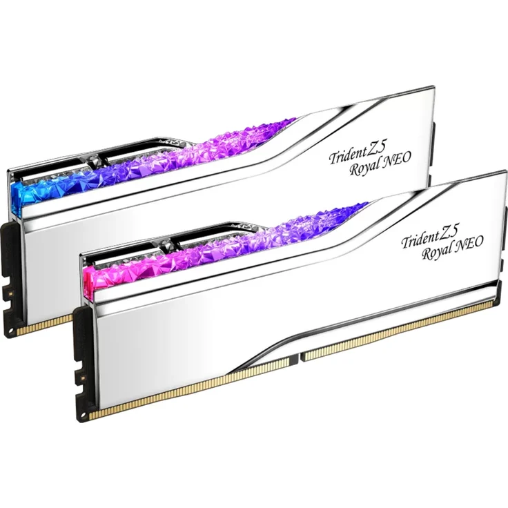 G.Skill Trident Z5 Royal Neo, 32 GB DDR5-6000 Dual-Kit, RGB-Beleuchtung, kristallines Acrylglas – Bild 1
