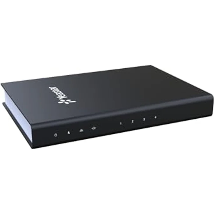 Yeastar TA400 VoIP-Analog Gateway, 4 FXS Ports, Router mit carrier-grade Funktionen, Schwarz – Bild 3