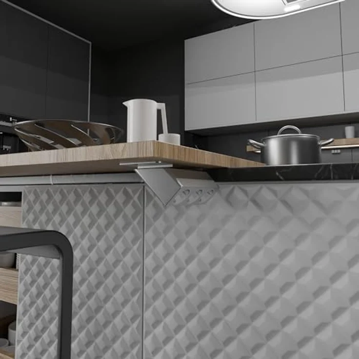 kalb Luxor 3-Fach Steckdose, EU-Schutzkontakt, 2m Kabel, Tischklemme, Untertischmontage, Bürosteckdose, Mehrfachsteckdose Tisch, 230VAC, Schreibtischsteckdose, Flexibel montierbar, Kabelmanagement, – Bild 5