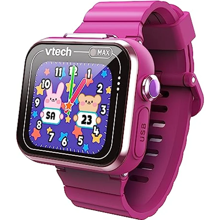 VTech KidiZoom Smart Watch MAX lila, Kinder-Smartwatch mit integrierter Kamera, Spiele und Schrittzähler – Bild 1