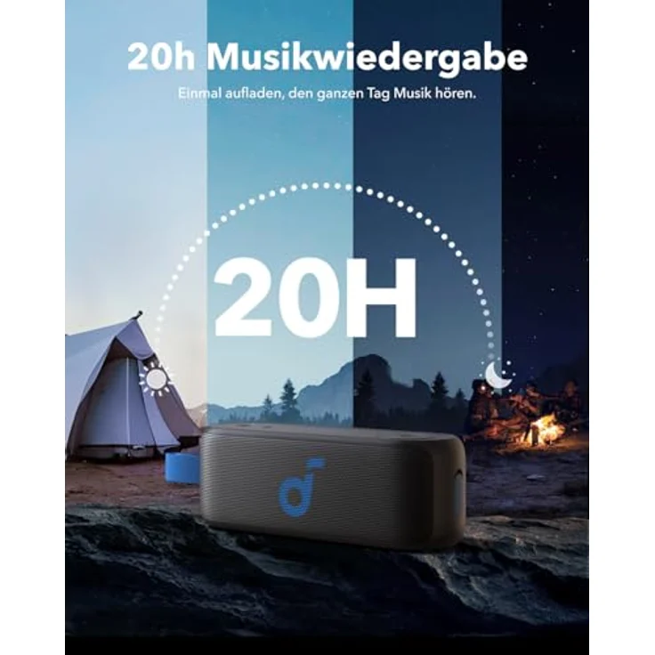 soundcore Select 3 BassUp Mode Bluetooth 5.0 Waterproof IPX7 Bluetooth-Lautsprecher – Bild 5