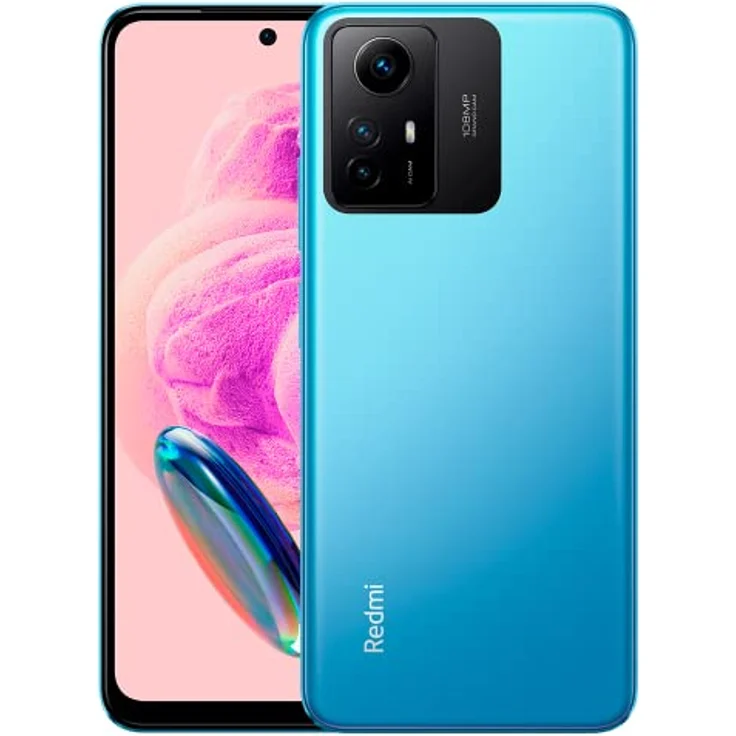 Xiaomi Redmi Note 12S 4G LTE Smartphone, 8 GB + 256 GB Octa Core, 6,43 Zoll FHD+ AMOLED DotDisplay, 108 MP Triple Back Kamera, 5000 mAh Akku mit 33 W Fast Charging, Dual Sim (Ice Blue) – Bild 1