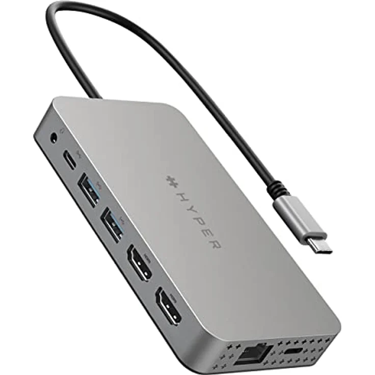 Hyper Drive Dual HDMI 10-in1 Travel Dock für MacBook – Bild 1