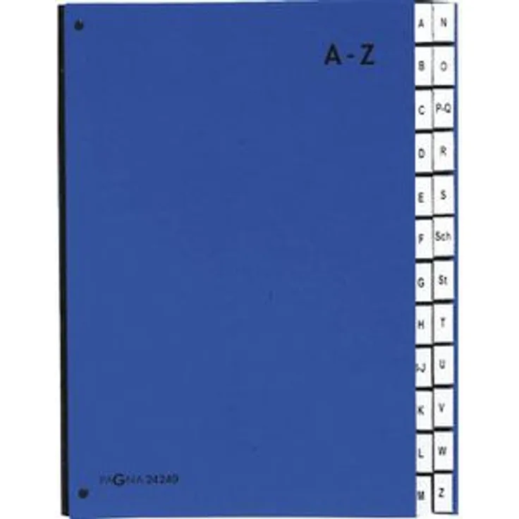 Pagna 24249-02 Color Pultordner A-Z 24 Fächer blau