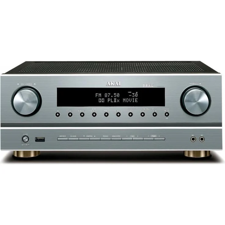Akai Professional AS005RA-750B, 5.1 Kanal AV Receiver mit Bluetooth und HDMI 2.0, Silber – Bild 1