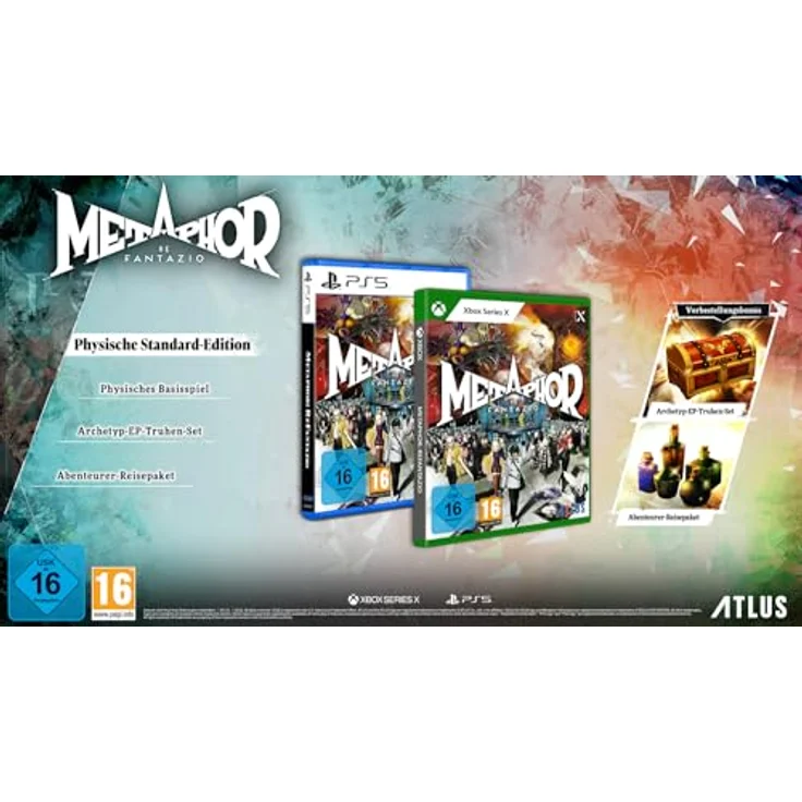 Atlus Metaphor: ReFantazio (PlayStation 5) - Spannendes rundenbasiertes Kampfsystem kombiniert mit Echtzeit-Action, Reise mit deinem Fährnisläufer durch eine riesige Welt, erkunde Dungeons und Städte, entdecke Schätze bei Tag und festige Beziehungen bei Nacht. - Preisvergleich – Bild 2