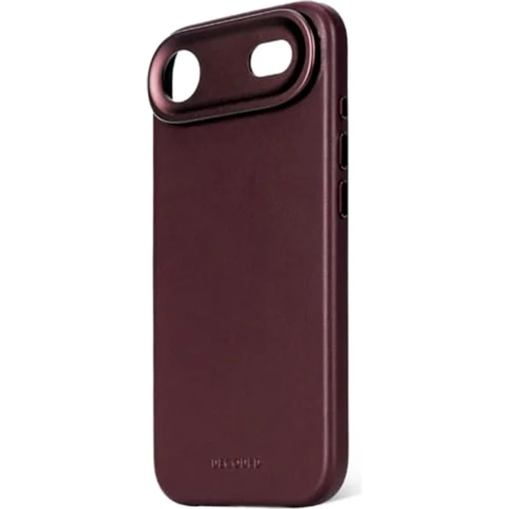 Decoded Leather Backcover für Apple iPhone Air, Handgefertigte Smartphone-Hülle aus vollnarbigem Leder, Dark Ruby mit MagSafe-Funktion – Bild 3