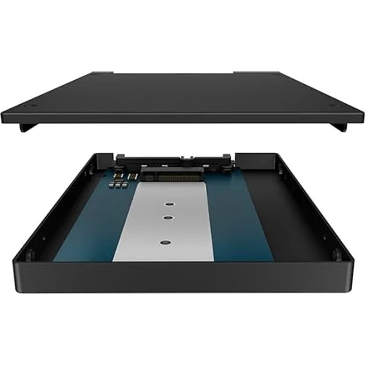 ICY BOX M.2 SATA Adapter, SSD M.2 auf 2,5" SATA Adapter, M.2-Konverter zu SATA III (bis 6 Gbit/s), für B-Key/B+M-Key (M.2 PCIe NVMe Nicht unterstützt), 2,5" Gehäuse, IB-M2S253 – Bild 5