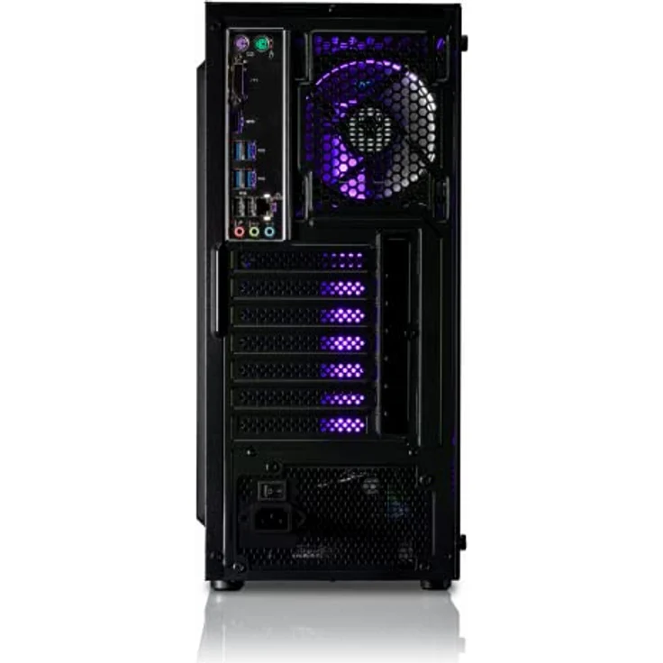 BEASTCOM Q3 Gaming PC Set Komplett, AMD Ryzen 3 4X 4,00GHz 8 Threads, 4K Vega 6 Grafik, 32GB RAM, 1TB SSD + Monitor LED 24", Tastatur, Maus, Mauspad, HDMI, WLAN, Windows 11 Pro - RGB Farbenspiel, 24 Zoll Full-HD Display, 75 Hz, 5ms Reaktionszeit – Bild 4