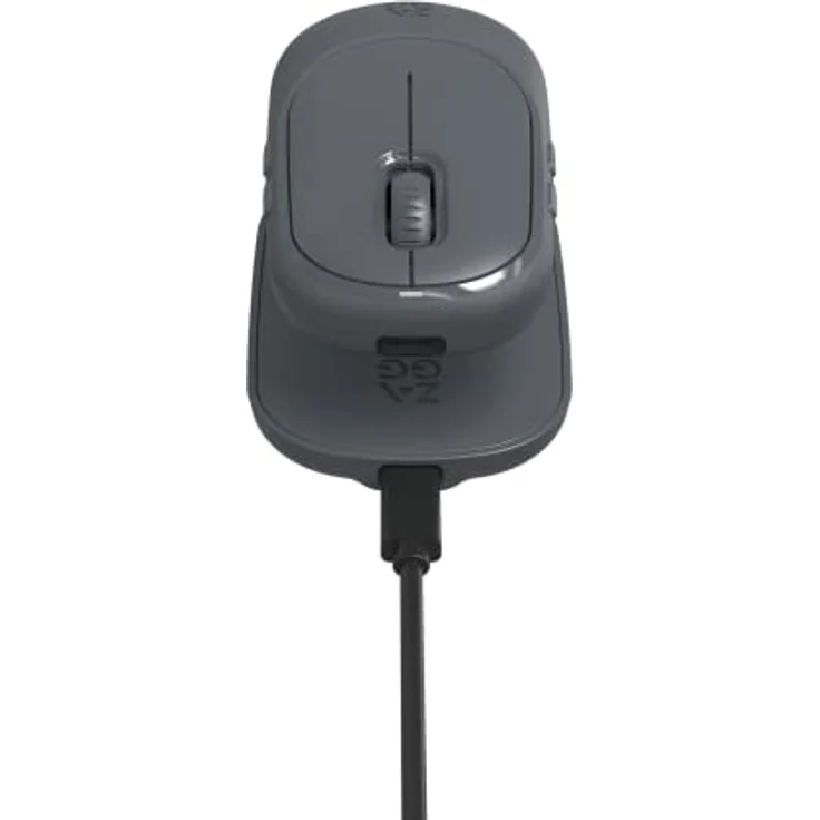 ZAGG Pro Mouse W/Wireless Charging Pad, Universal, ohne Batterien, lädt mit Gebrauch, Anthrazit – Bild 4