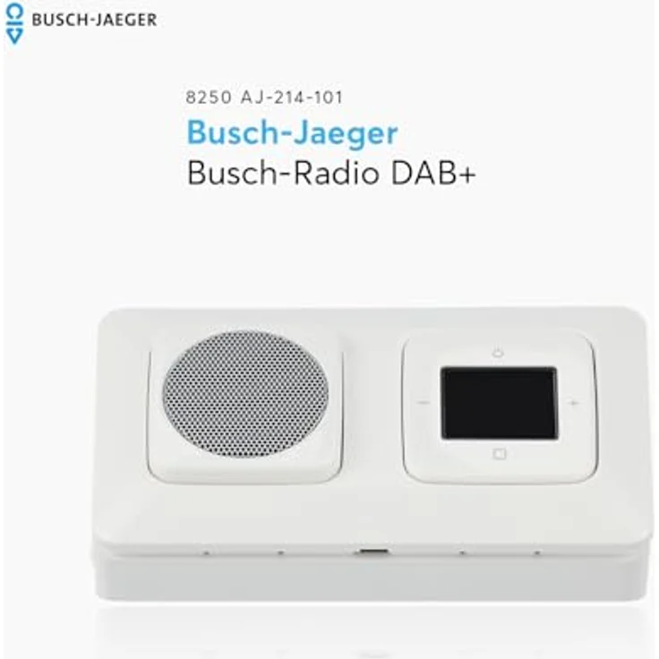BUSCH-JAEGER Busch-Radio DAB+ 8250 AJ-214-101 Einbauradio, weiß – Bild 3