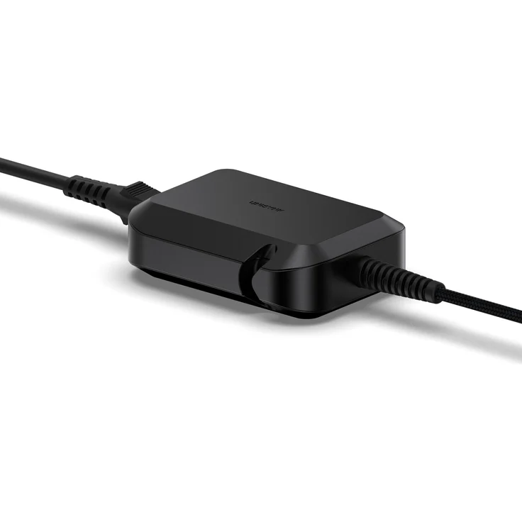Unisynk 10420, 65W USB-C Laptop-Ladegerät mit GaN-Technologie, Schwarz, inkl. 2 m USB-C und 1 m AC-Kabel
