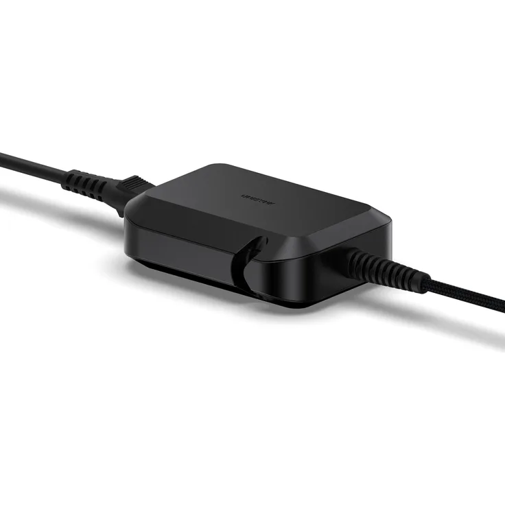Unisynk 10420, 65W USB-C Laptop-Ladegerät mit GaN-Technologie, Schwarz, inkl. 2 m USB-C und 1 m AC-Kabel