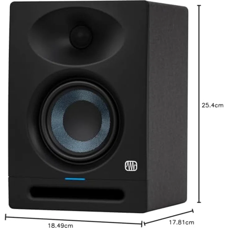 Presonus Eris Studio 4, Aktive Monitor-Box PC-Lautsprecher mit 50 W Leistung, schwarz – Bild 6