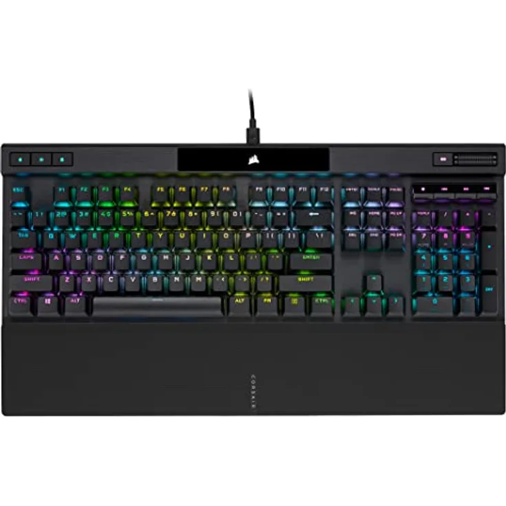 Corsair K70 RGB PRO Mechanical Gaming Keyboard, Backlit RGB LED, Cherry MX Red Keyswitches, Schwarz