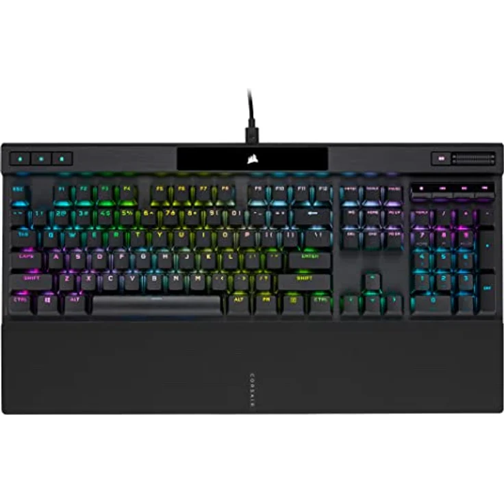 Corsair K70 RGB PRO Mechanical Gaming Keyboard, Backlit RGB LED, Cherry MX Red Keyswitches, Schwarz – Bild 1