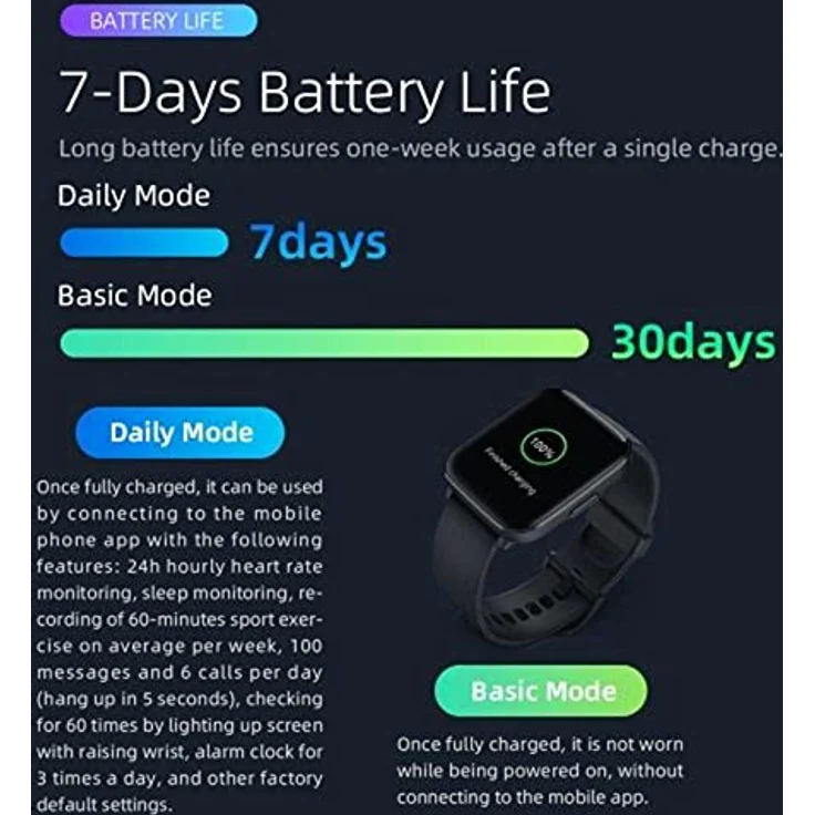 Mibro Watch C2 (43.20 mm, Kunststoff), Sportuhr + Smartwatch, cremeweiß – Bild 6