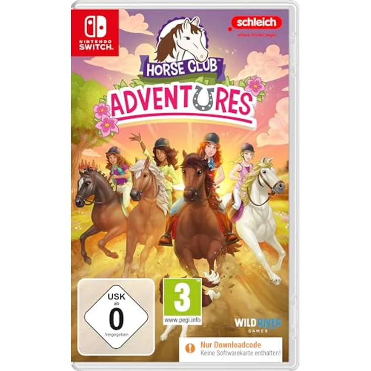Wild River Horse Club Adventures, Nintendo Switch Spiel mit offenen Welt, 40 Hauptmissionen und umfangreicher Individualisierungsmöglichkeiten