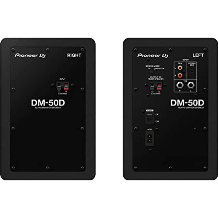 Pioneer DJ DM-50D 5 Desktopmonitorsystem (schwarz) mit Class-D-Verstärker und 96-kHz-Sampling-DSP – Bild 3
