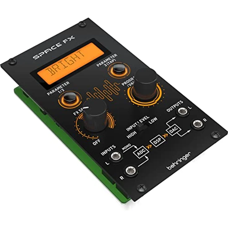 Behringer Space FX, Modular Synthesizer und Effekt-Modul mit 32 Effektprogrammen, 24 Bit Signalverarbeitung, Stereo In/Out, powered by Klark Teknik – Bild 2