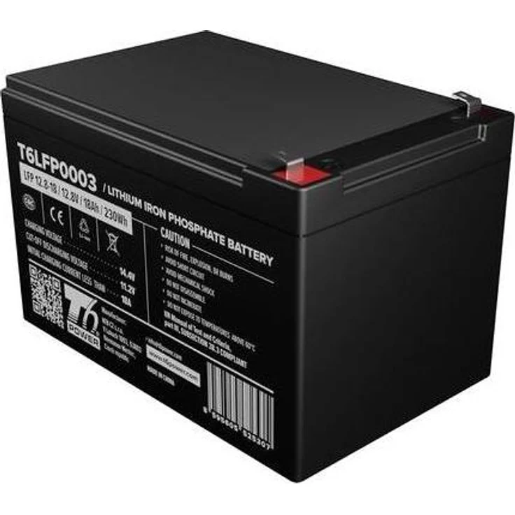 T6 Power Akku Lifepo4 12,8V 18Ah 230Wh mit Bluetooth-Funktion, USV für biometrische Monitore – Bild 1