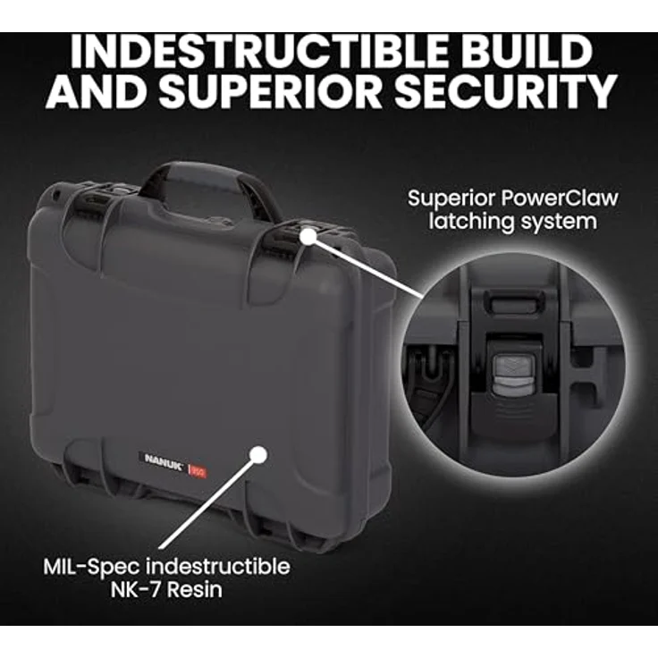 Nanuk Case w/foam 910-1007 anthrazit – Bild 3