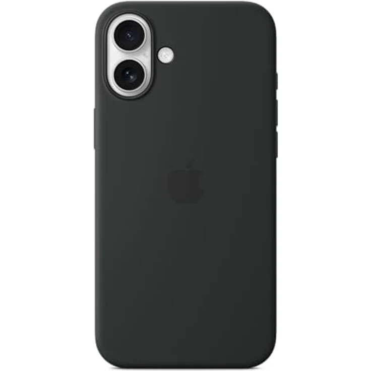 Apple iPhone 16 Plus Silikon Case mit MagSafe – Schwarz, recyceltes Silikon, Kamera­steuerung, kabel­loses Laden – Bild 4
