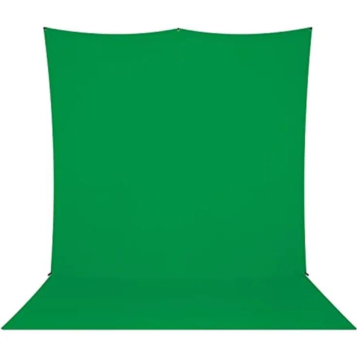 Westcott X-Drop Pro - Green Screen (8' x 13') Chroma-Key Green Screen Backdrop, 2.4x4m, Hintergrundsystem