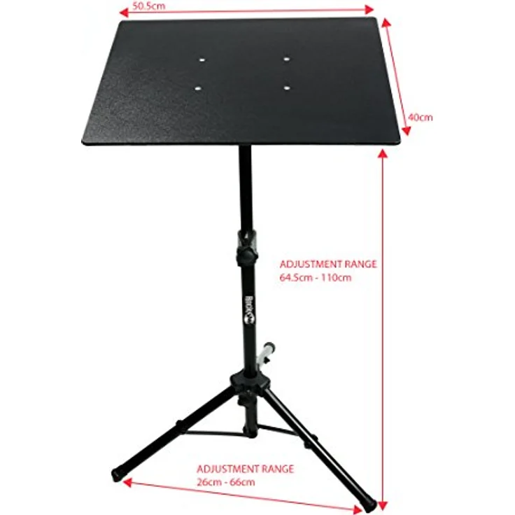 RockJam schwerer Projektor steht Laptopständer oder temporäres Stehpult mit Stativ Körpern und strukturierte Platte  – Bild 9