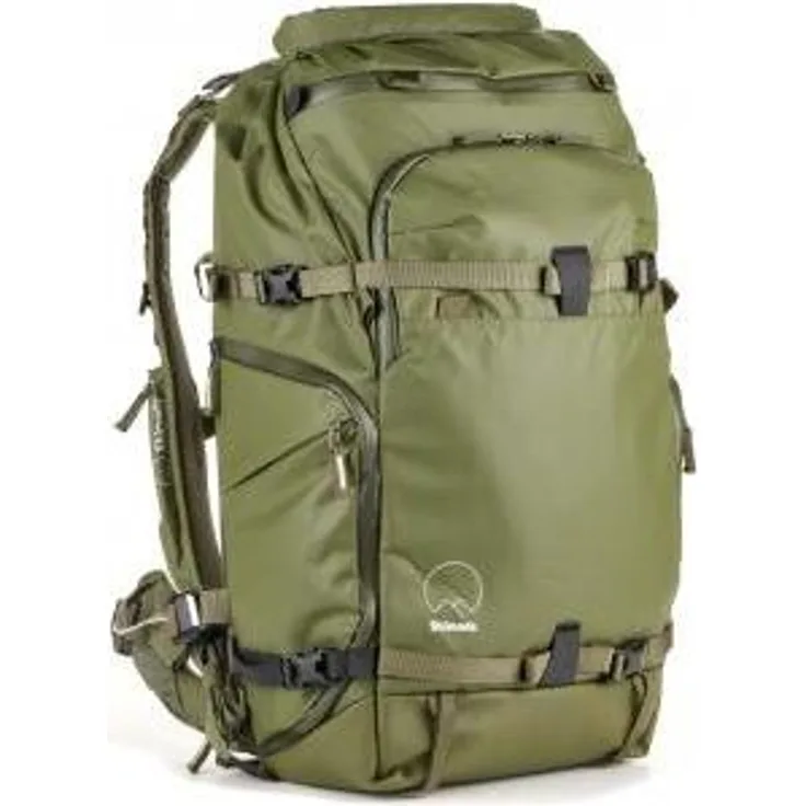 Shimoda Action X40 v2, Fotorucksack mit modularem Kamerainnensystem, 7 l, anpassbare Rumpfhöhe, für Laptop bis 16 Zoll, Grün