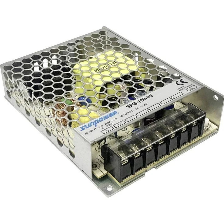 Dehner Elektronik AC/DC-Einbaunetzteil 100 W 7.5 V/DC, stabilisiert, 13.6 A, Schutzmaßnahmen gegen Überlast und Überspannung