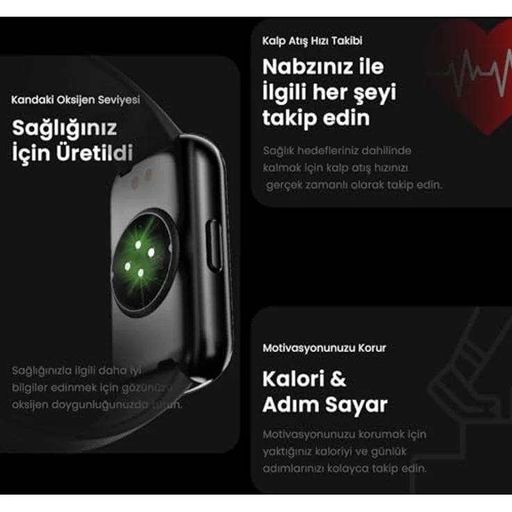 HiFuture EVO 2, Smartwatch mit 1,47" IPS-Display, über 100 Sportmodi, IP68 wasserdicht, klassisches Schwarz – Bild 3