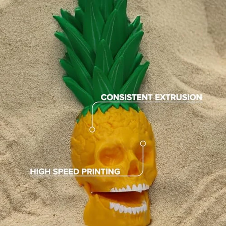 Polymaker PETG Gelbes 3D-Drucker-Filament, 1,75 mm, 1 kg, hohe Festigkeit, hoher Durchfluss, schnelle Druckgeschwindigkeiten bis zu 300 mm/s, hervorragende Schichthaftung – Bild 3