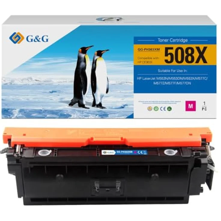 G&G XL-Toner kompatibel mit HP CF363X/508X, hohe Seitenausbeute und gestochen scharfe Druckqualität – Bild 1
