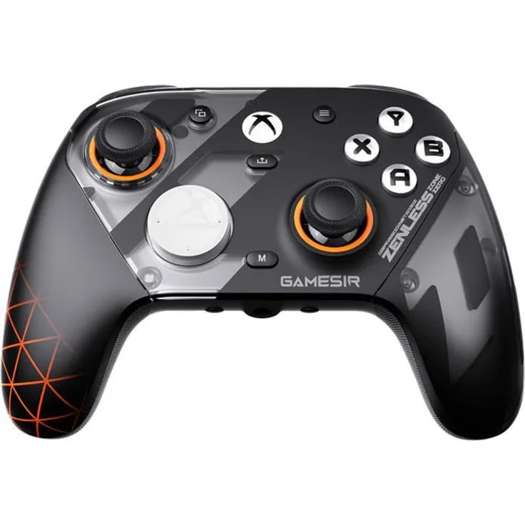 GameSir G7 PRO Wireless Controller, Gaming Controller mit TMR-Sticks, Hall-Effekt-Analogtrigger, Transparent/Schwarz für Android und PC