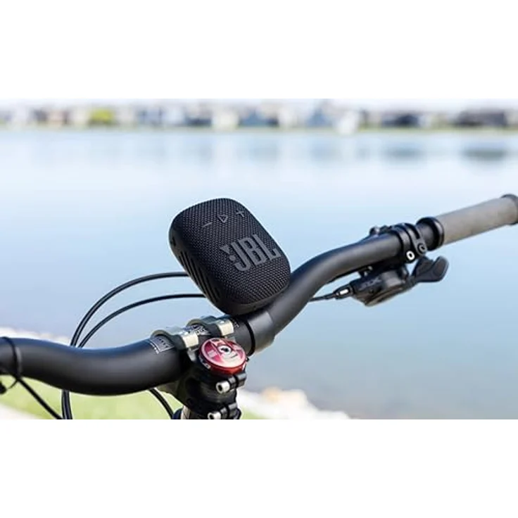 JBL Box Wind 3S Tragbarer Mini Bluetooth Lautsprecher Wasserdicht mit Clip für Sport, Fahrrad und Roller - Bass Boost - Rot – Bild 4