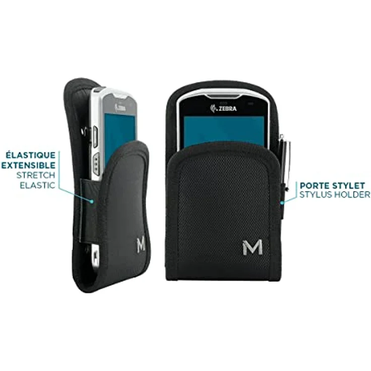 Mobilis Basic Holster für Eingabeterminals & Smartphones, Gürtelholster in Größe S (max. Gerätegröße 16 x 8 x 2 cm) mit abnehmbarer Gürtelschlaufe und Stifthalter, Oxford-Stoff – Bild 2