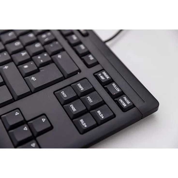 CHERRY Stream Keyboard TKL, Kabelgebundene Tastatur ohne Nummernblock, Schweizer Layout (QWERTZ), Flüsterleise Tasten, Weiß-Grau – Bild 4