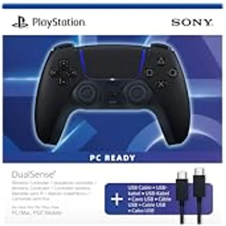 Sony DualSense, Wireless-Controller für PlayStation 5 & PC, D-Pad, Bluetooth/USB, haptisches Feedback, adaptive Trigger