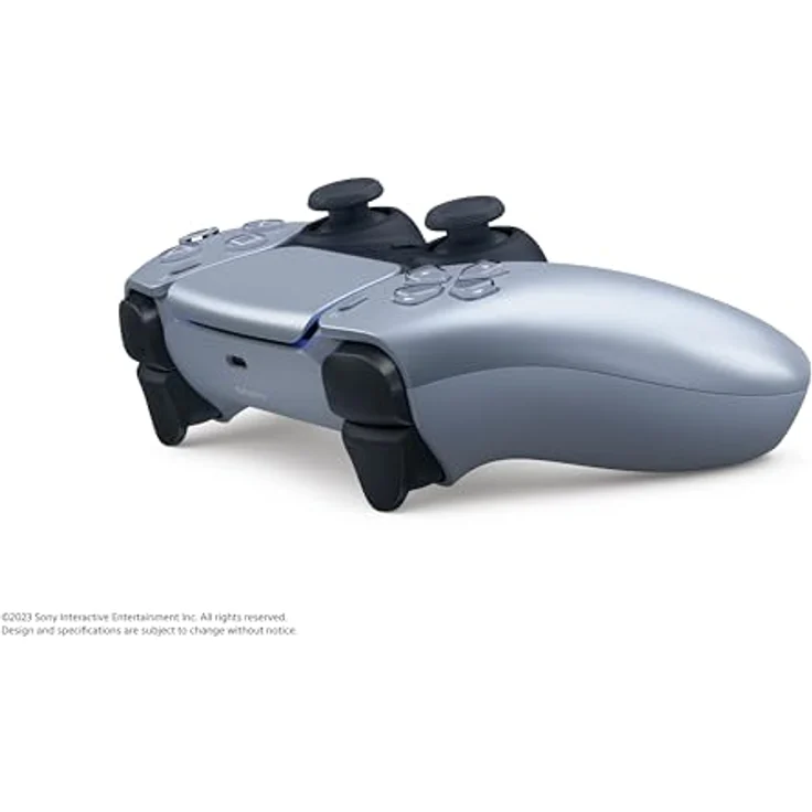 Sony DualSense Wireless-Controller für PS5, Sterling Silver, mit haptischem Feedback, adaptiven Triggern und integriertem Mikrofon – Bild 3